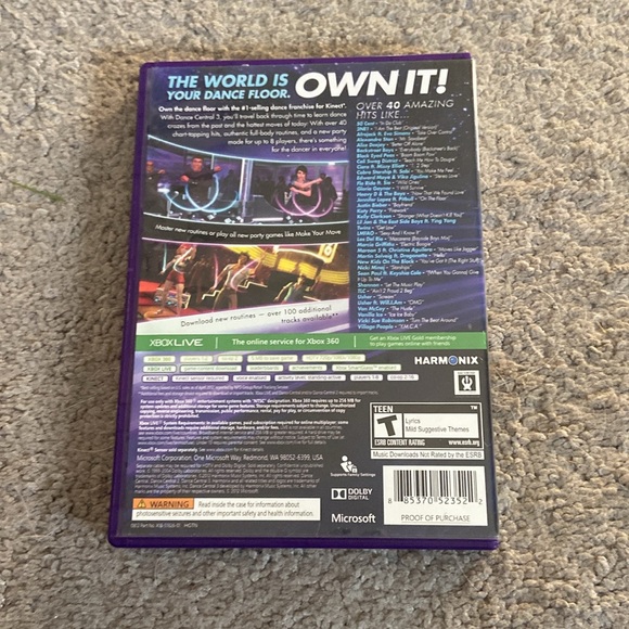 4 XBOX 360 Games: Kinect Dance Central 1,2 & 3 Just Dance 3 - Picture 11 of 16